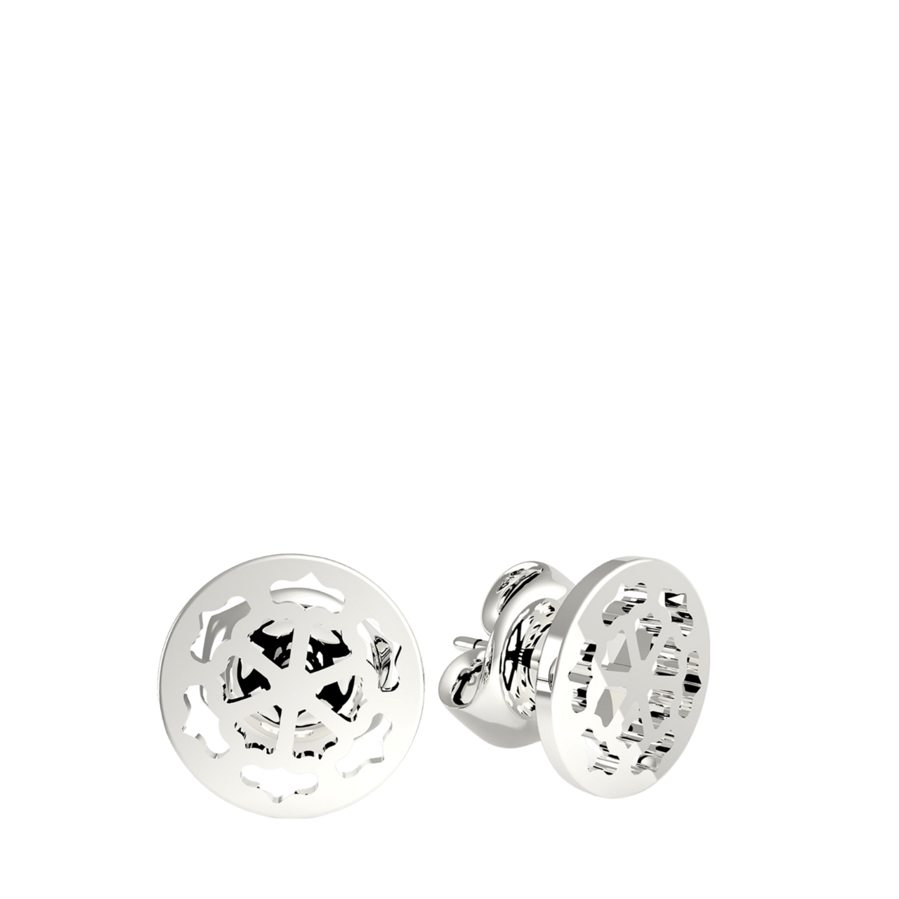 Guess stalen oorbellen PEONY ART
