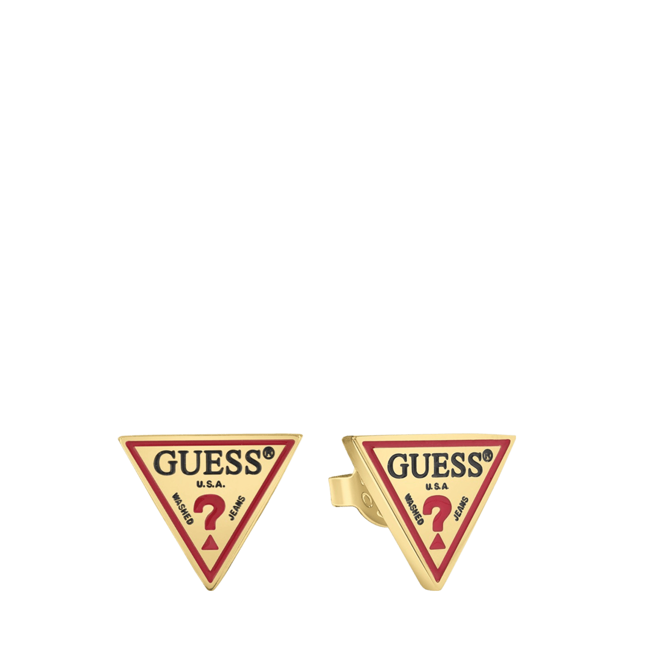 Guess stainless steel goldplated oorknoppen voor dames