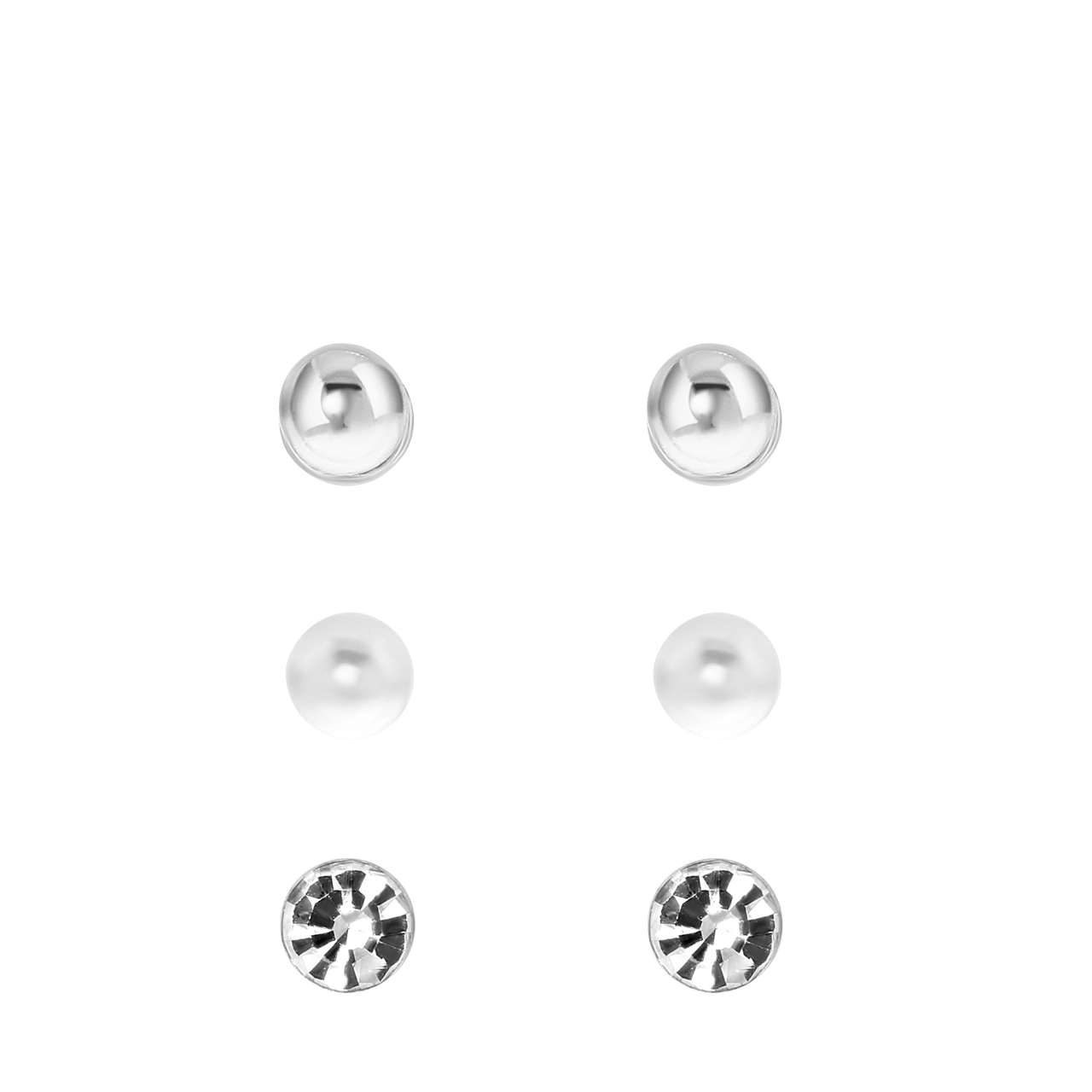 Zilverkleurig byoux setje met gratis doosje