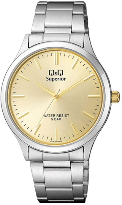 Q&Q superior horloge met stalen band