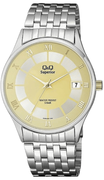 Q&Q Superior horloge met stainless steel band