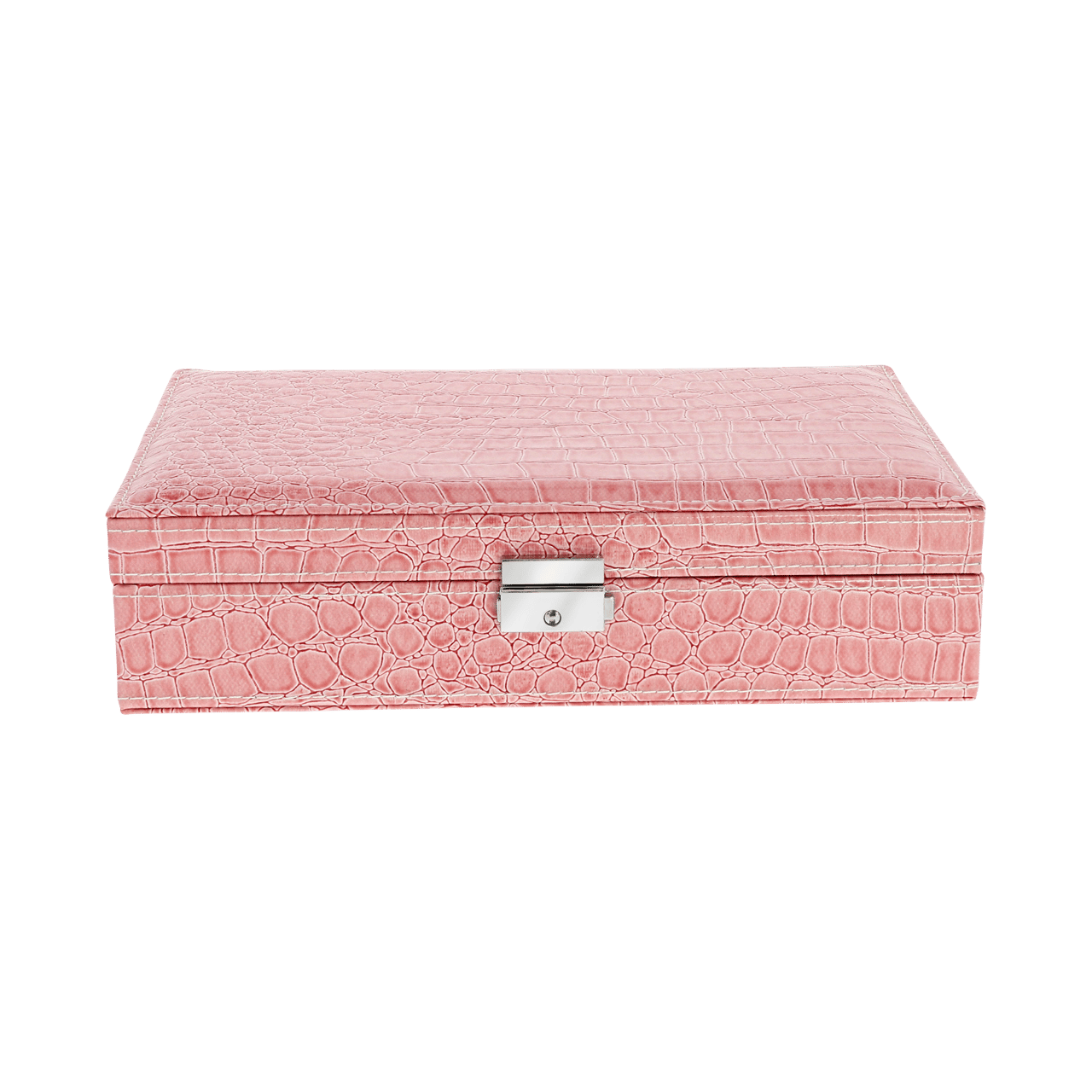Roze sieradendoos met vakjes