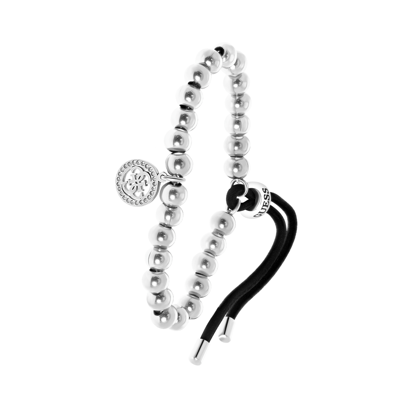 Guess stalen koord armband 4G logo