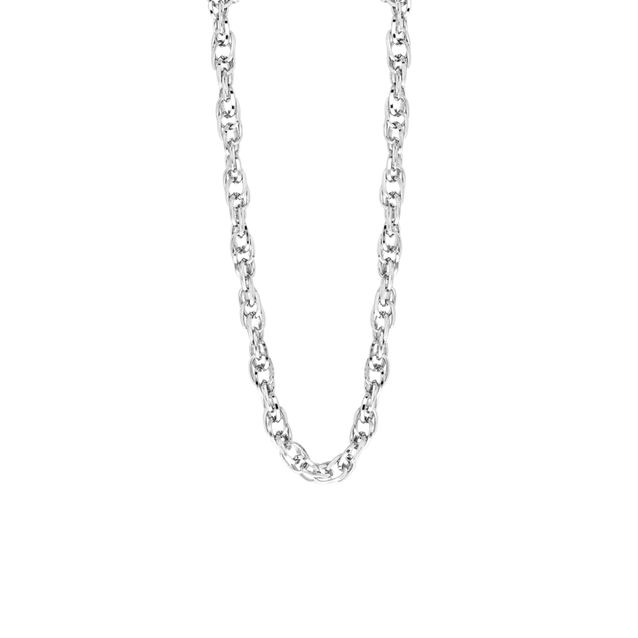 Zilverkleurige bijoux ketting