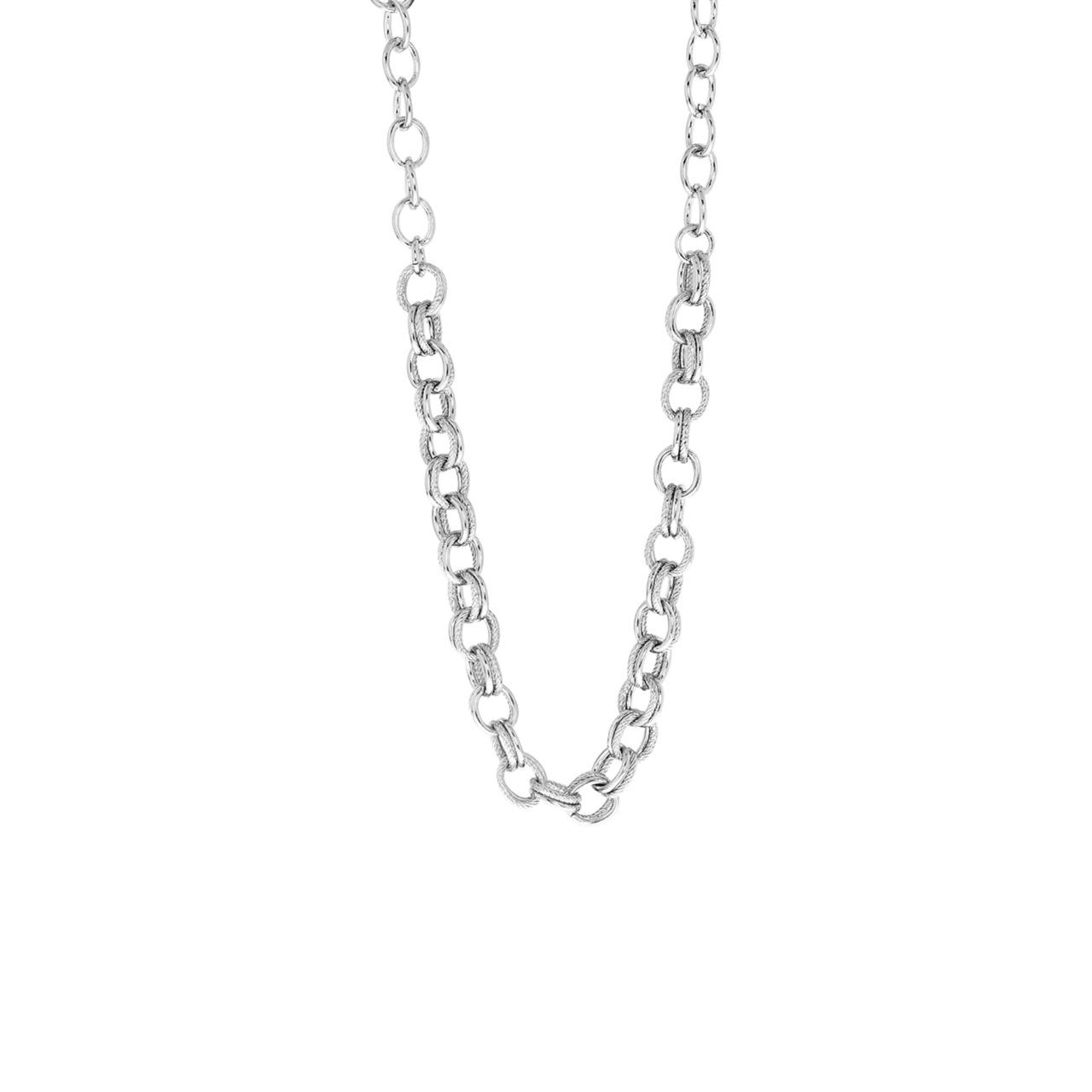Zilverkleurige bijoux ketting