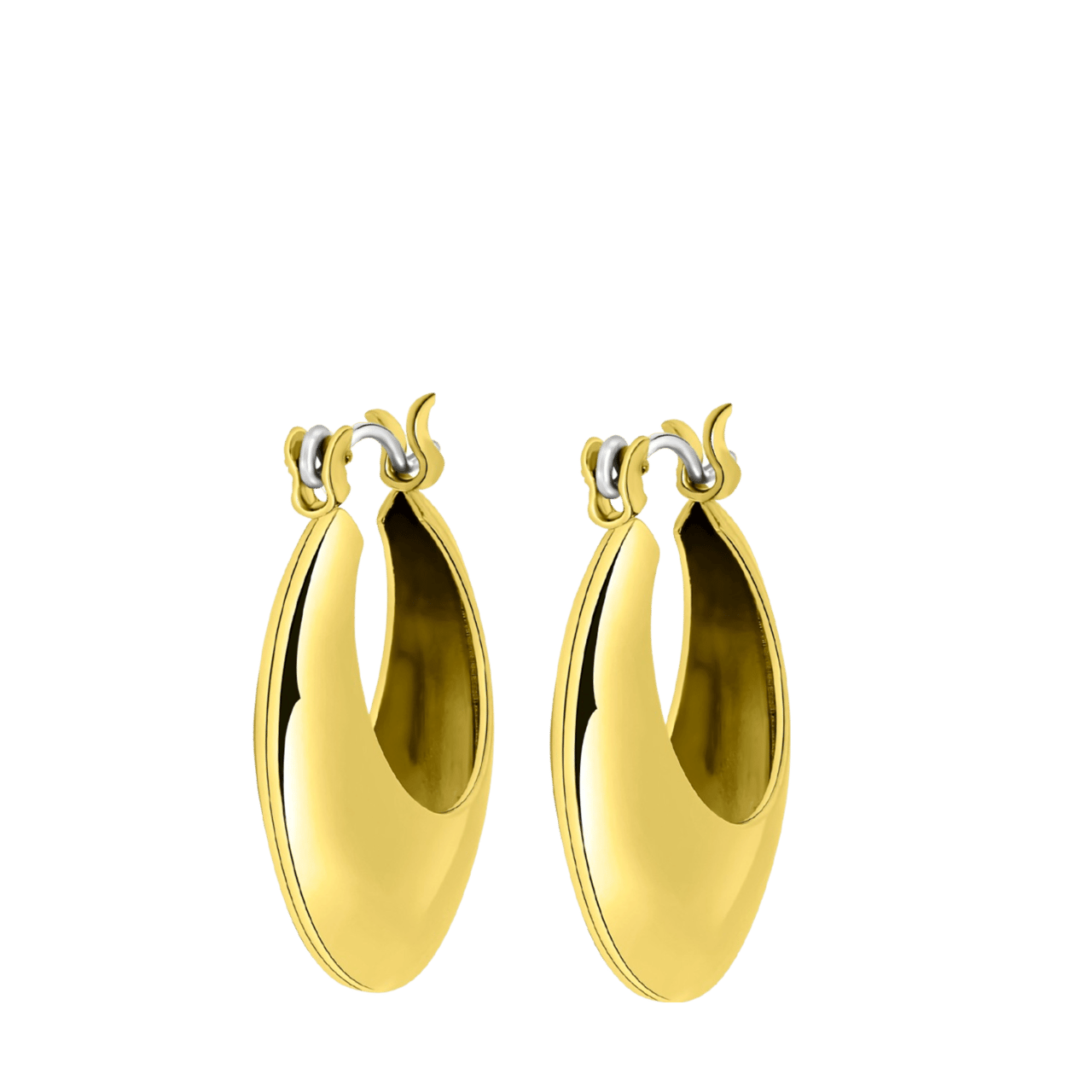 Goudkleurige statement bijoux oorbellen