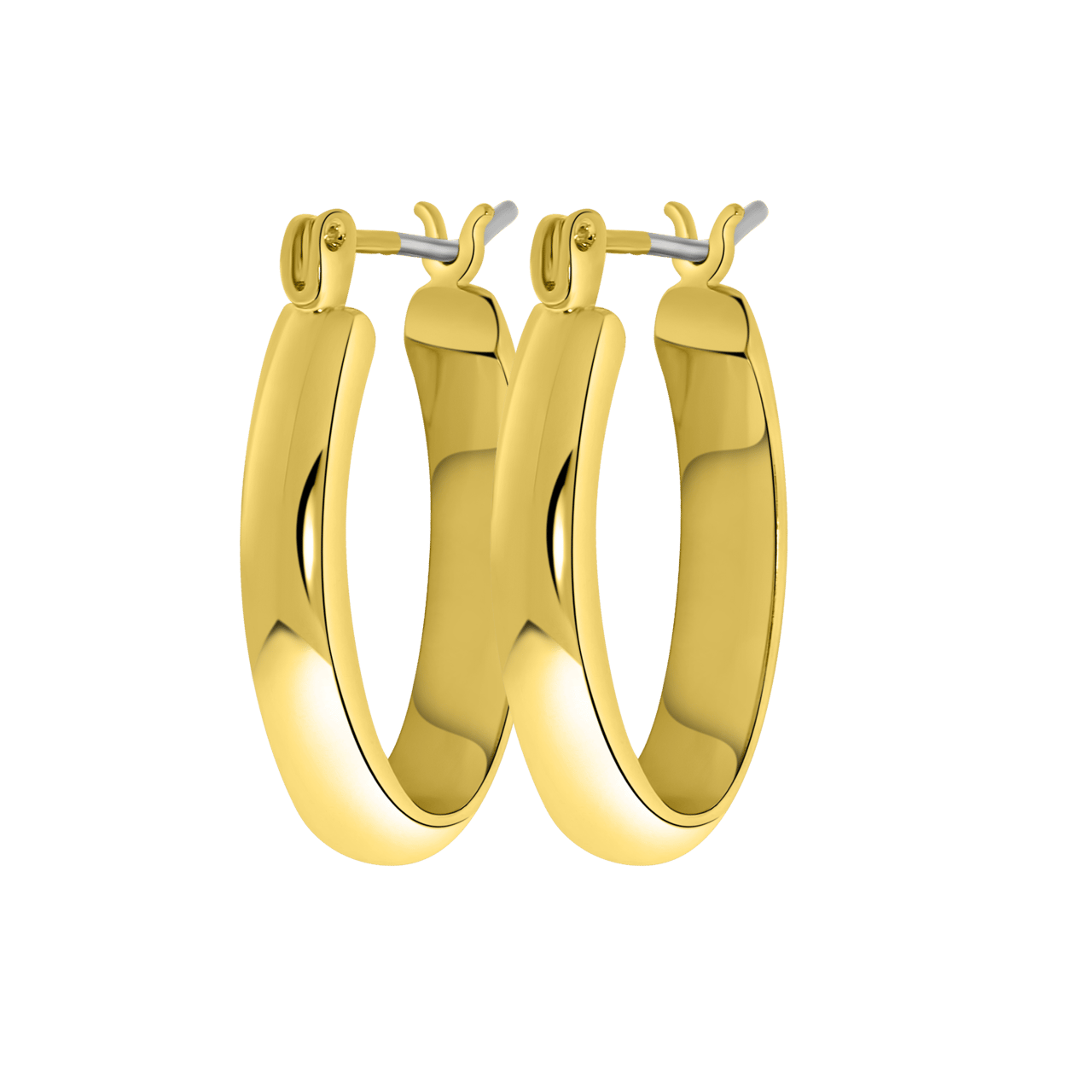 Goudkleurige ovale byoux oorringen