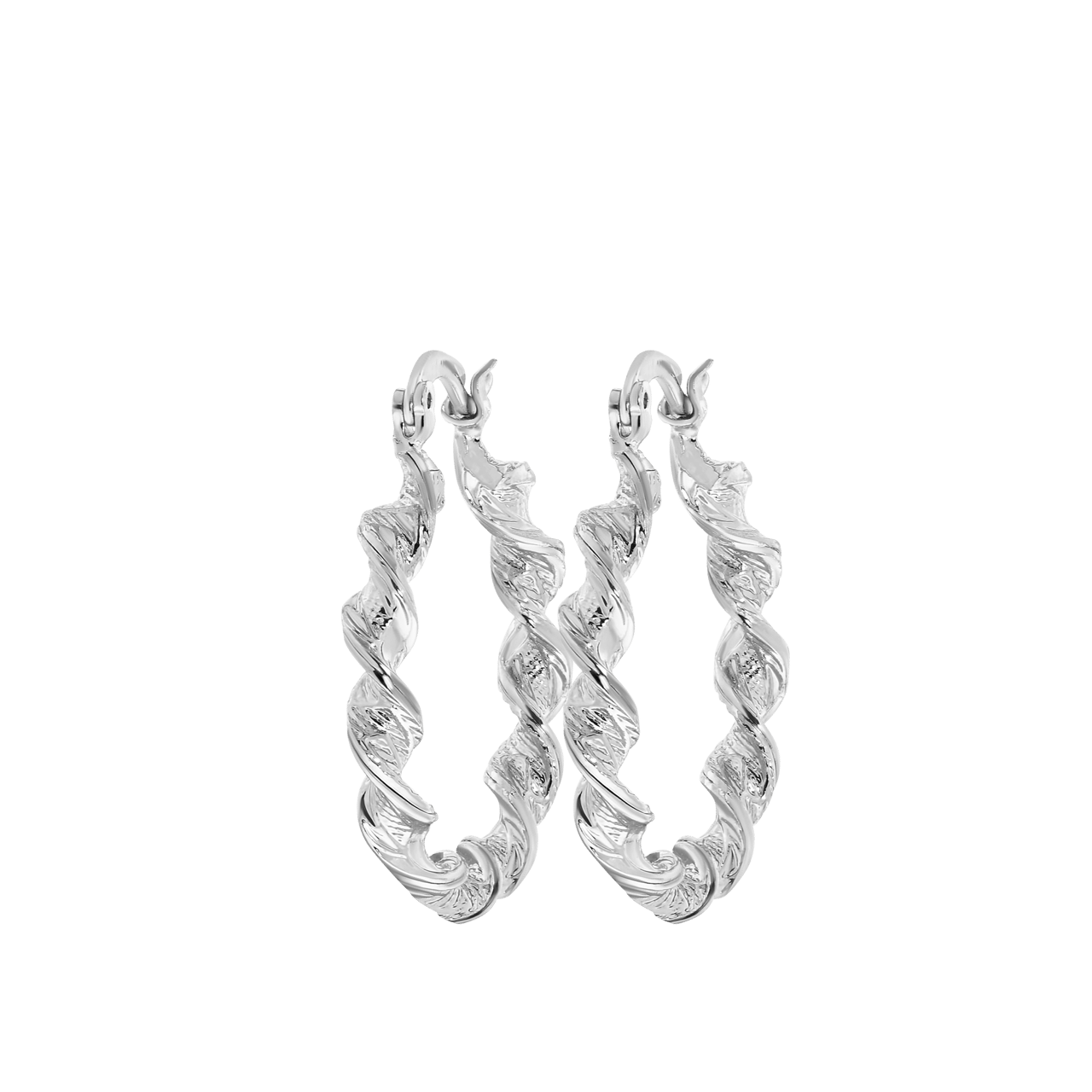 Silberfarbene Bijoux-Ohrringe