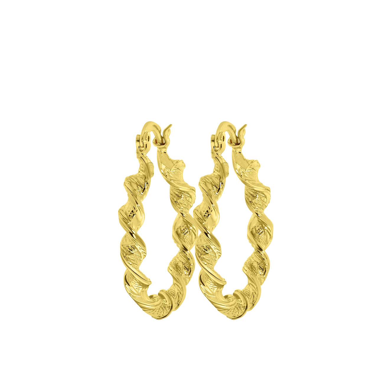 Goudkleurige bijoux oorringen