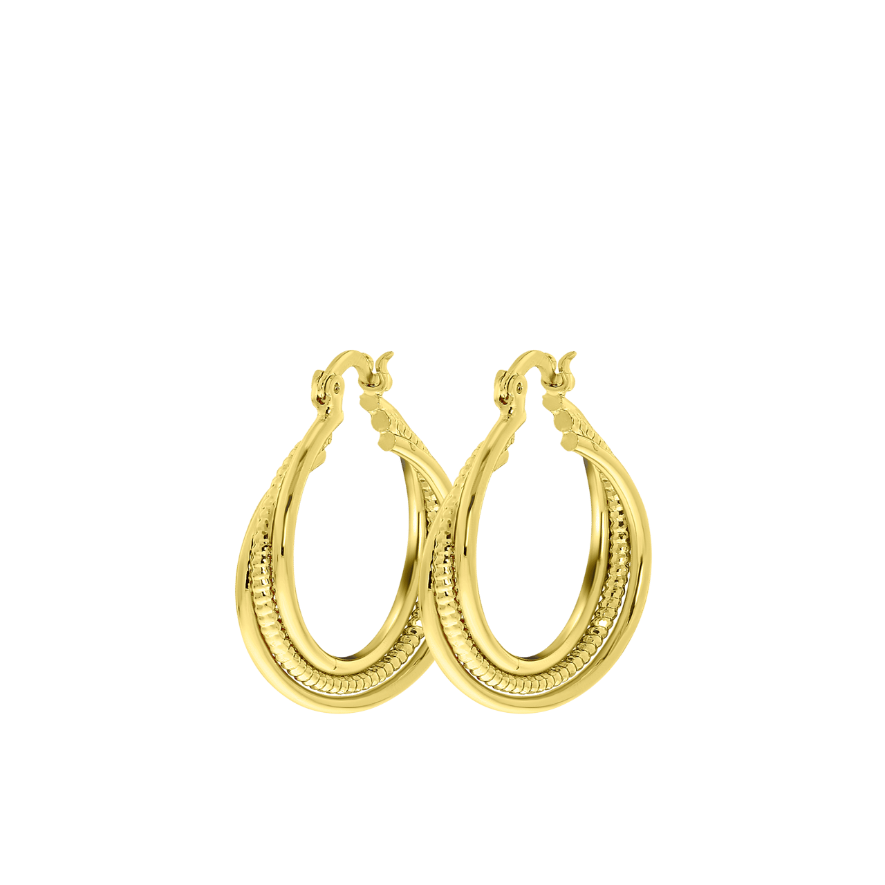 Goldfarbene Bijoux-Ohrringe