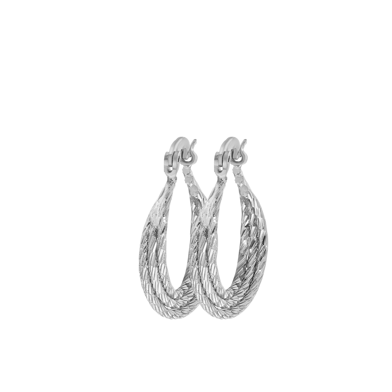 Zilverkleurige bijoux ooringen