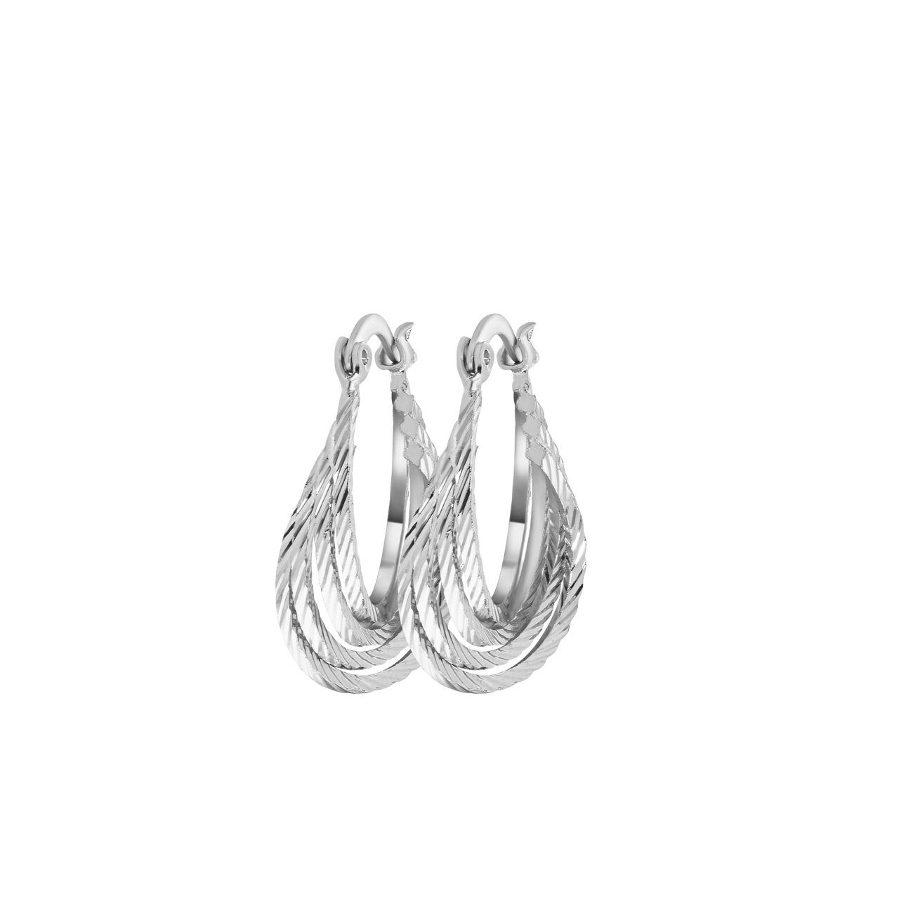 Zilverkleurige bijoux ooringen