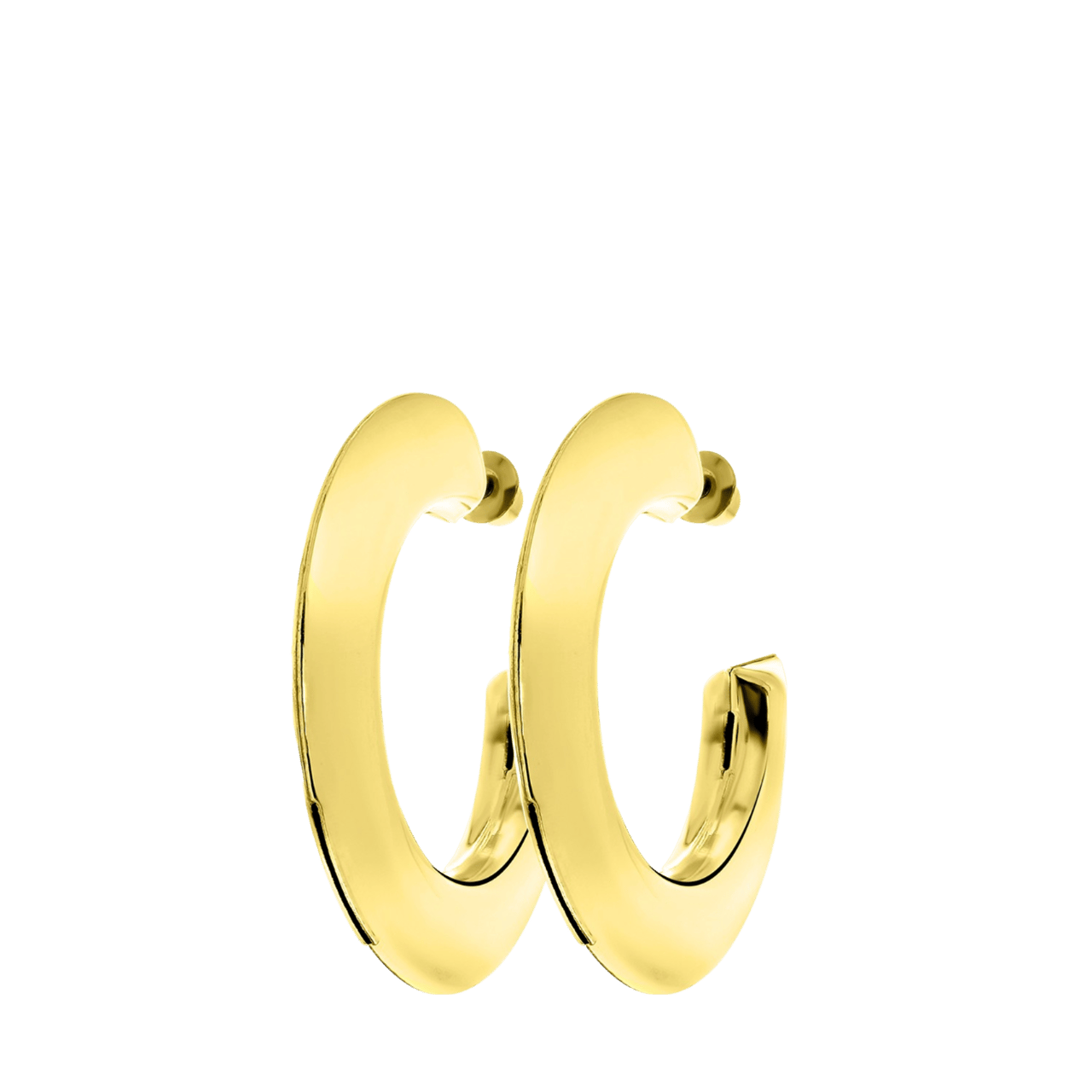 goudkleurige bijoux oorringen rond