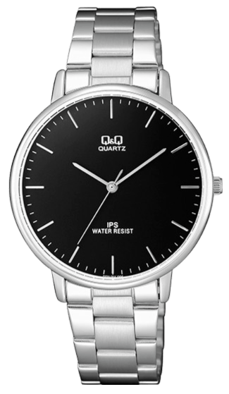 Q&Q horloge met stainless steel band