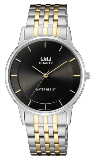 Q&Q Armbanduhr mit zweifarbigem Edelstahlarmband