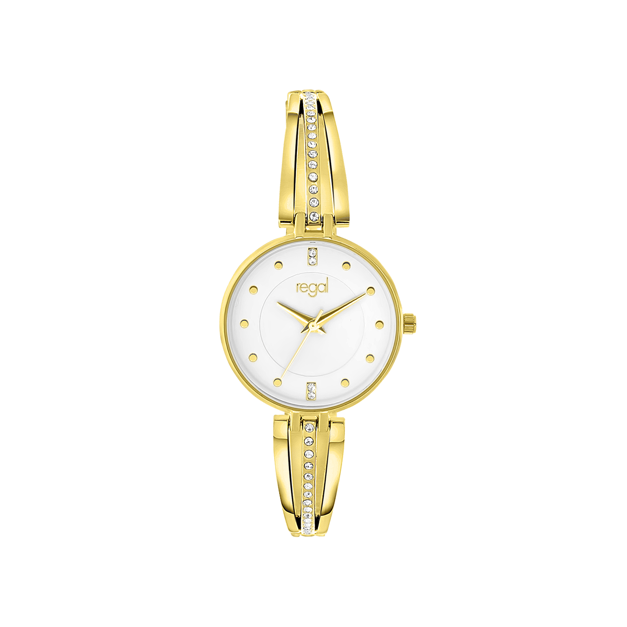 Regal Armbanduhr mit goldfarbenem Edelstahlarmband