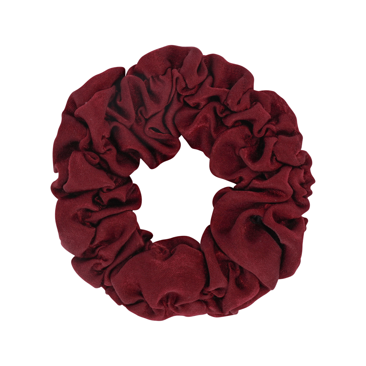 Dunkelroter Scrunchie