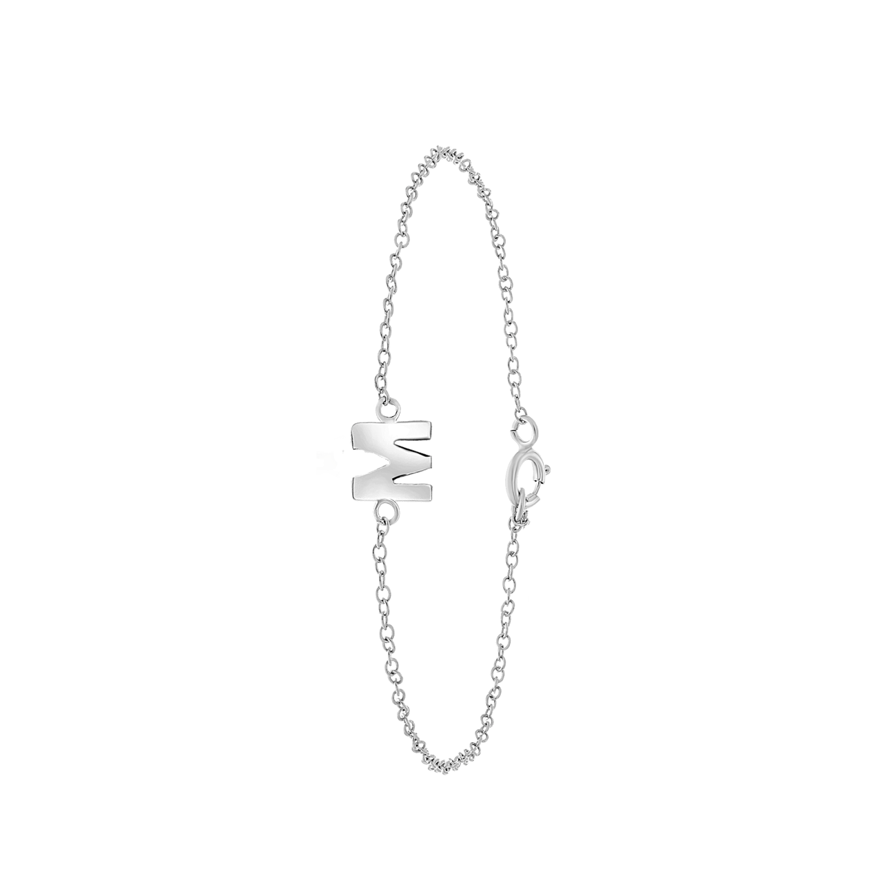 Kinderarmband aus 925 Silber, Alphabet