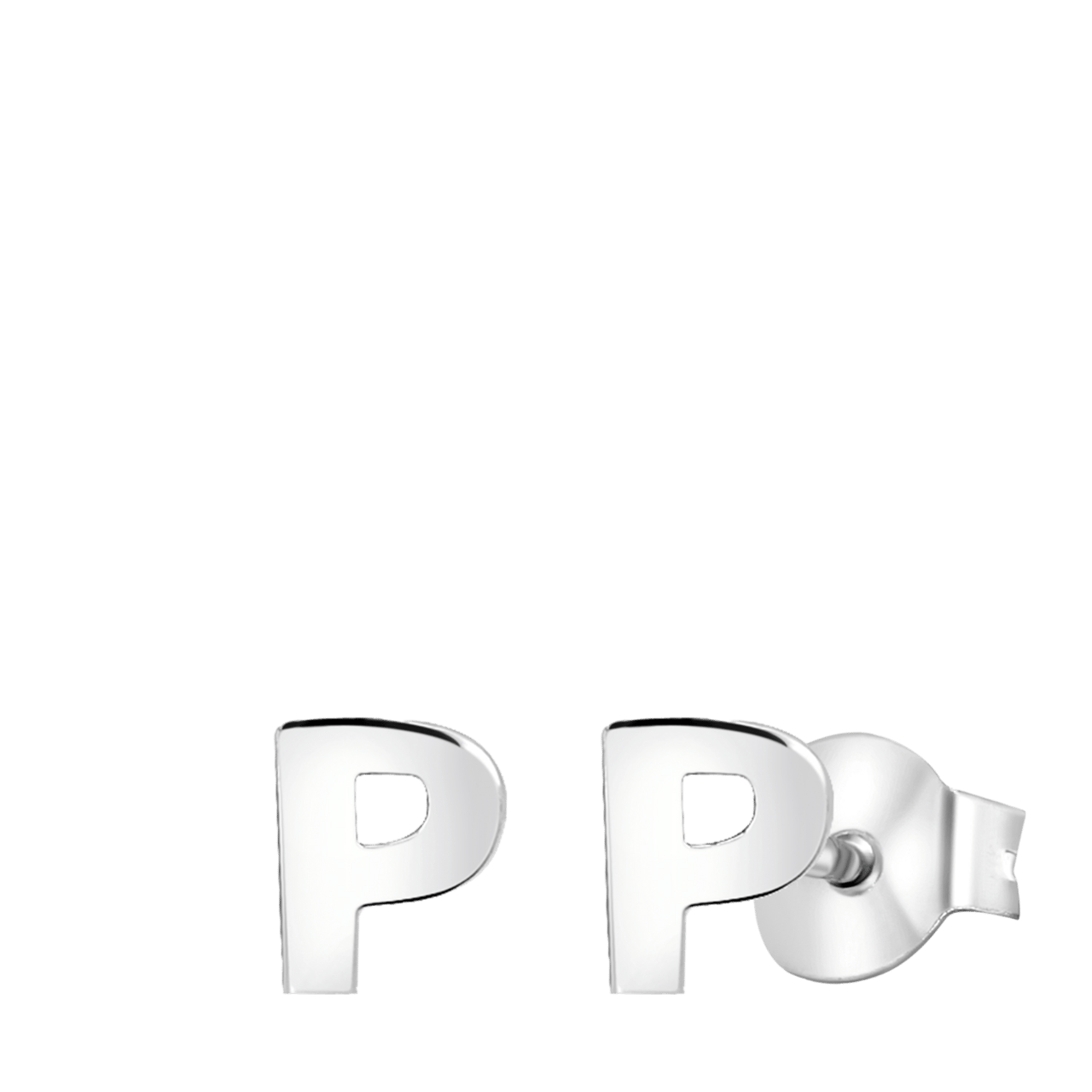 Kinderohrringe aus 925 Silber, Alphabet