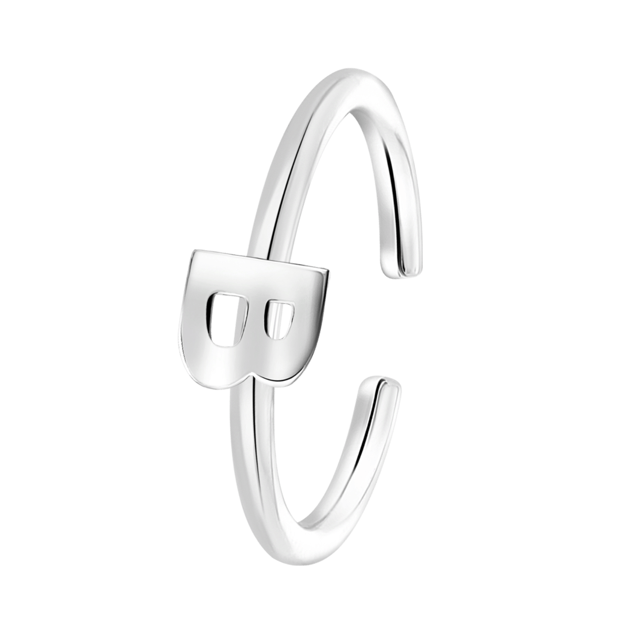Kinderring aus 925 Silber, Alphabet