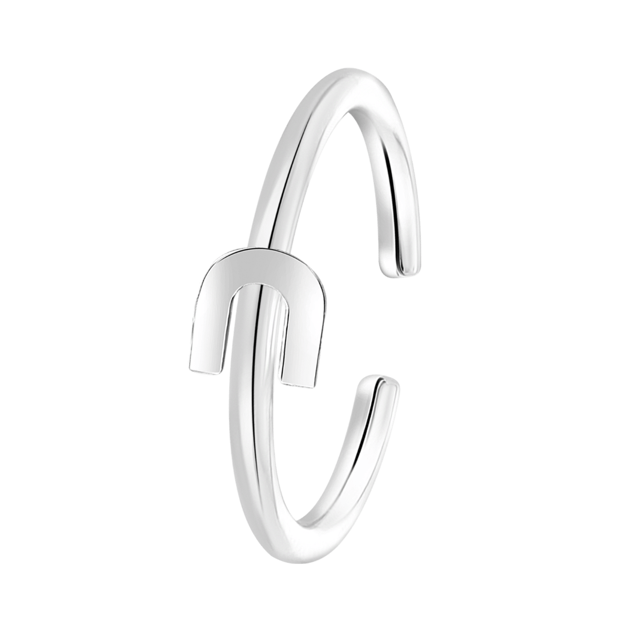 Kinderring aus 925 Silber, Alphabet