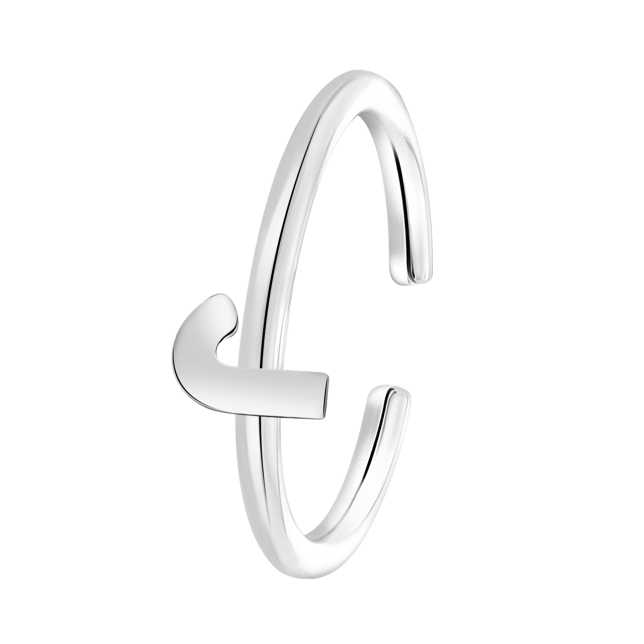 Kinderring aus 925 Silber, Alphabet
