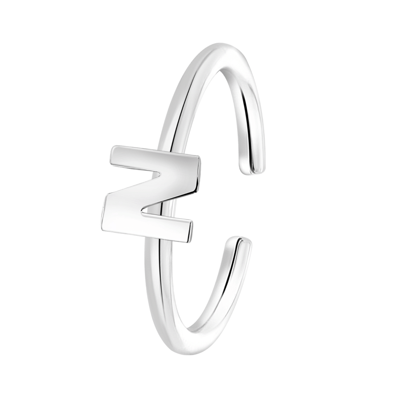 Kinderring aus 925 Silber, Alphabet