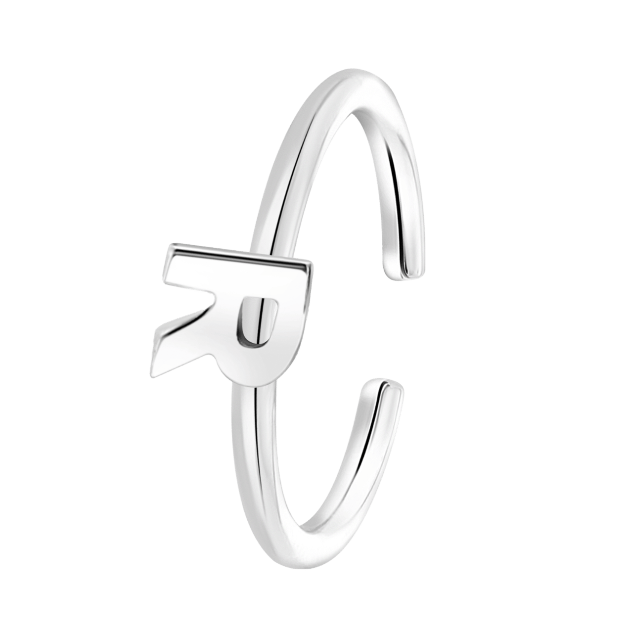 Kinderring aus 925 Silber, Alphabet