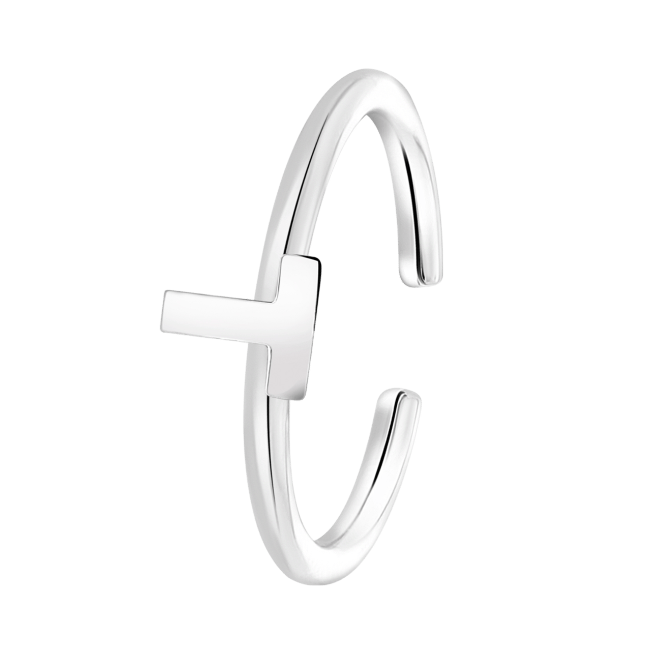 Kinderring aus 925 Silber, Alphabet