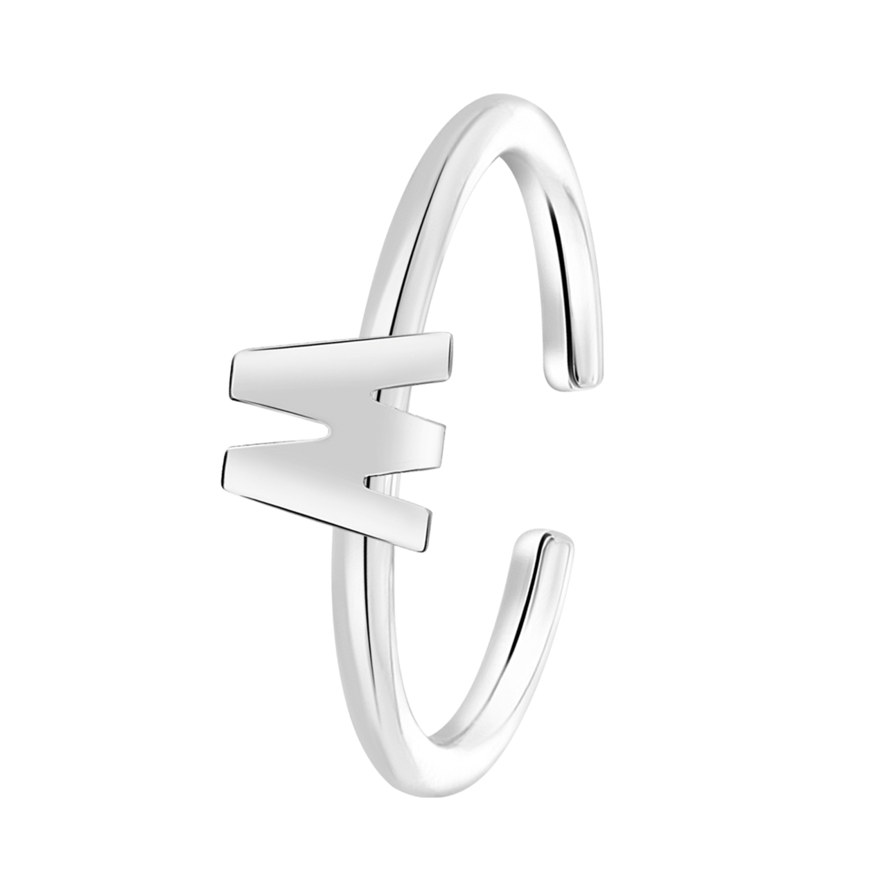 Kinderring aus 925 Silber, Alphabet