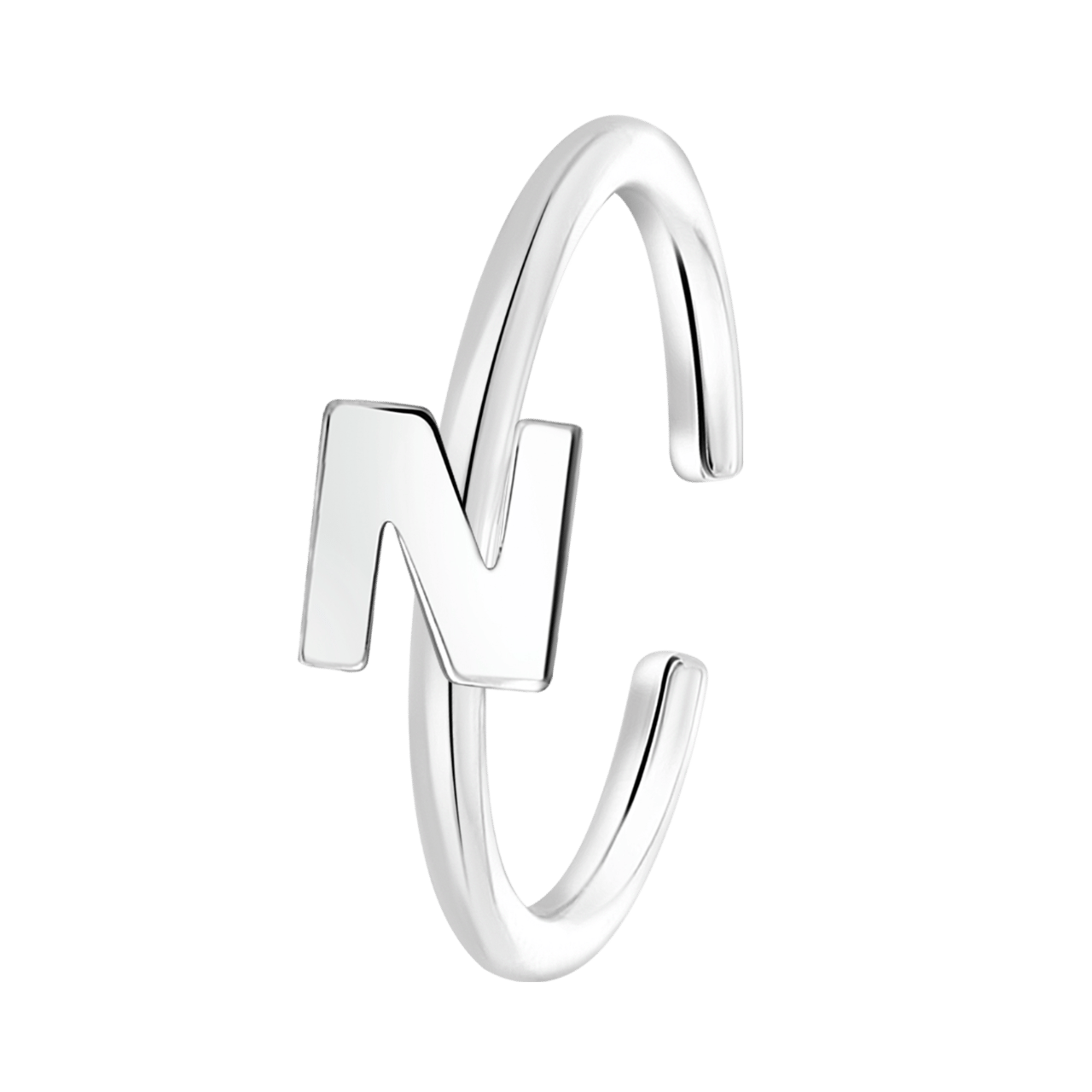 Kinderring aus 925 Silber, Alphabet