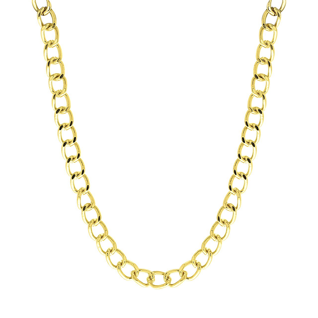 Goudkleurige byou ketting gourmetschakel