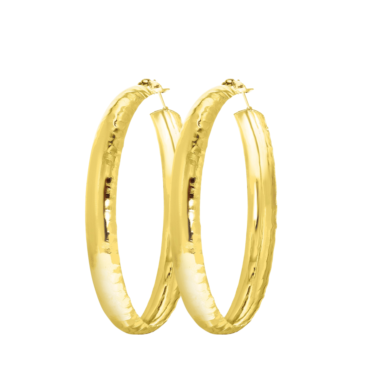 Goudkleurige bijoux oorringen