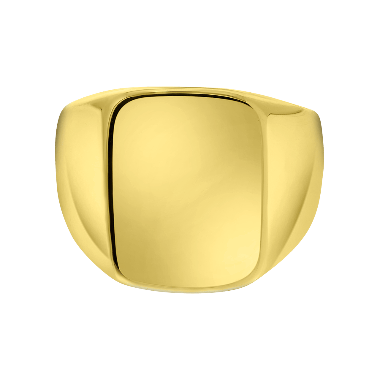 Goudkleurige bijoux zegelring