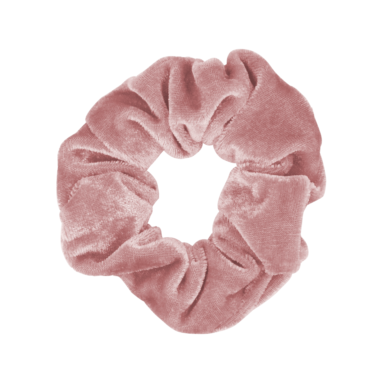 Roze velvet scrunchie
