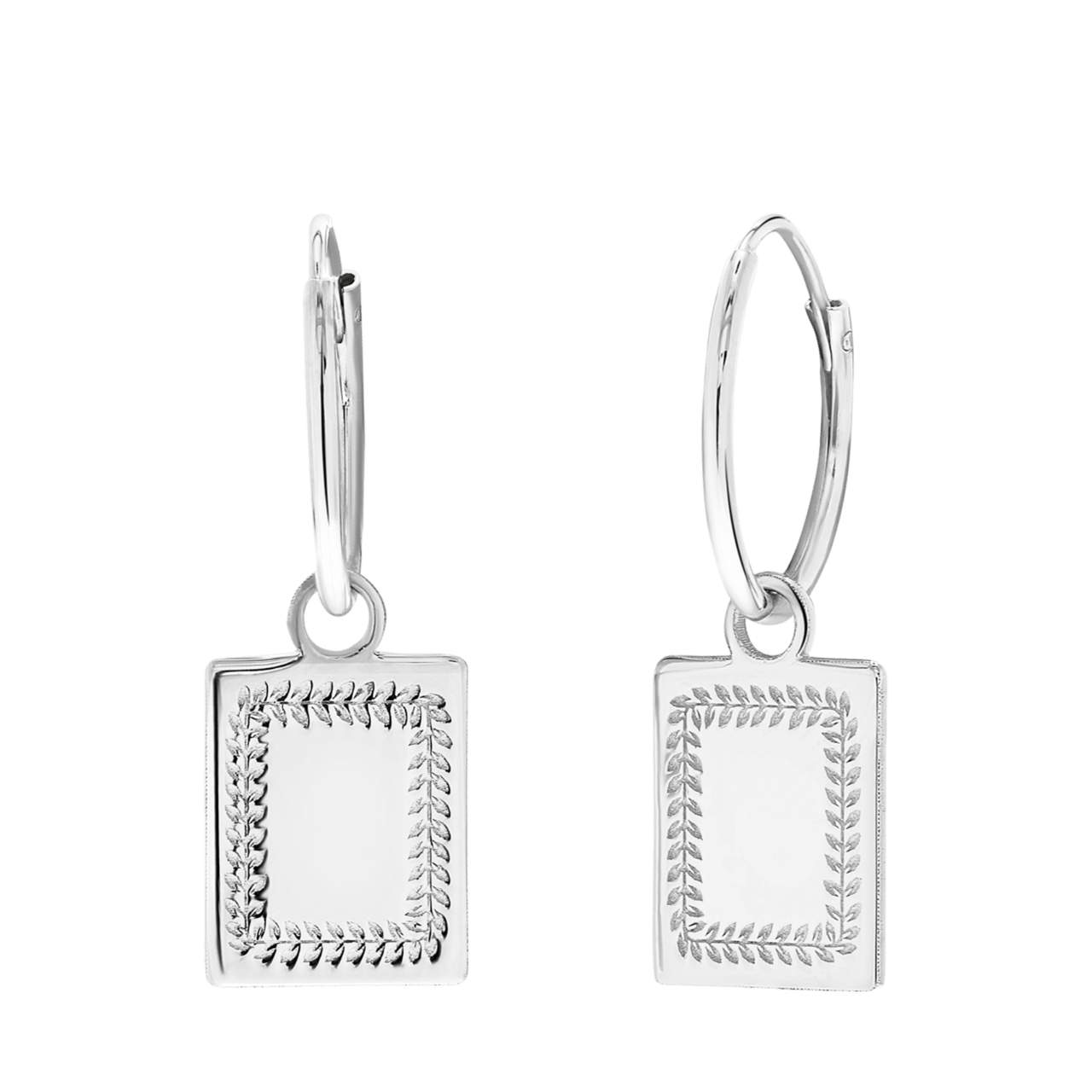 Ohrringe aus 925 Silber, römischer Kranz