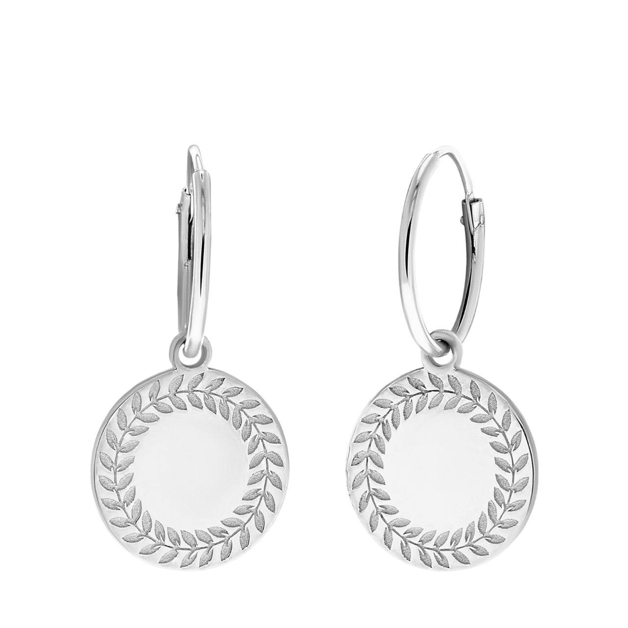 Ohrringe aus 925 Silber, römischer Kranz