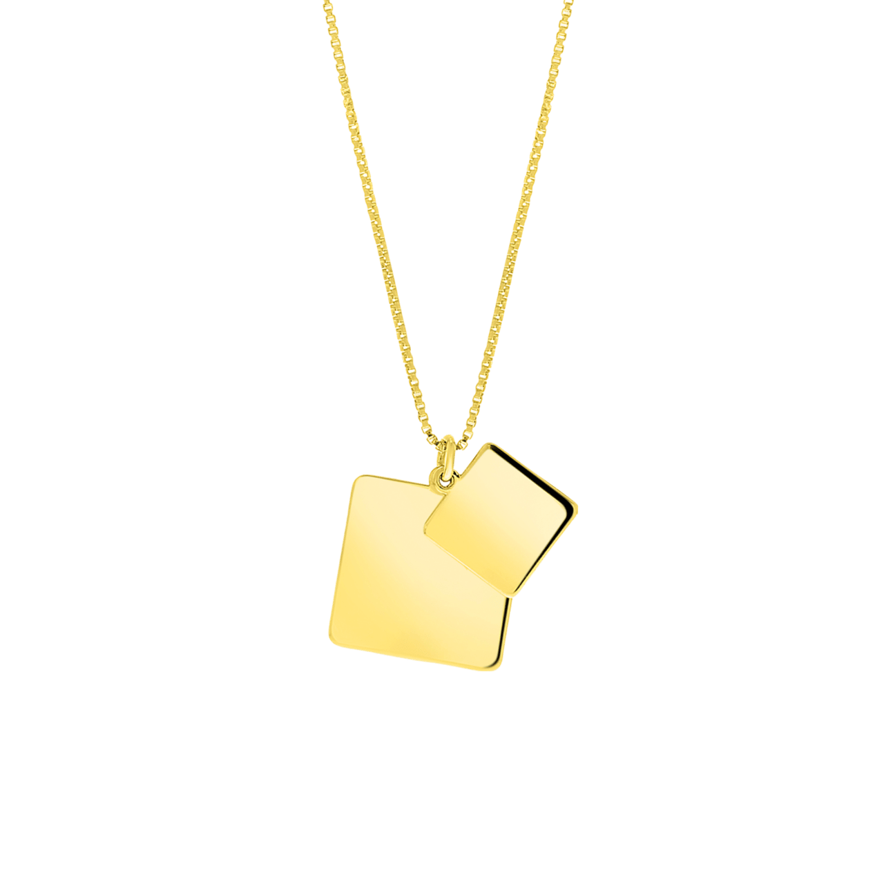 Zilveren goldplated naamketting met hanger voor dames