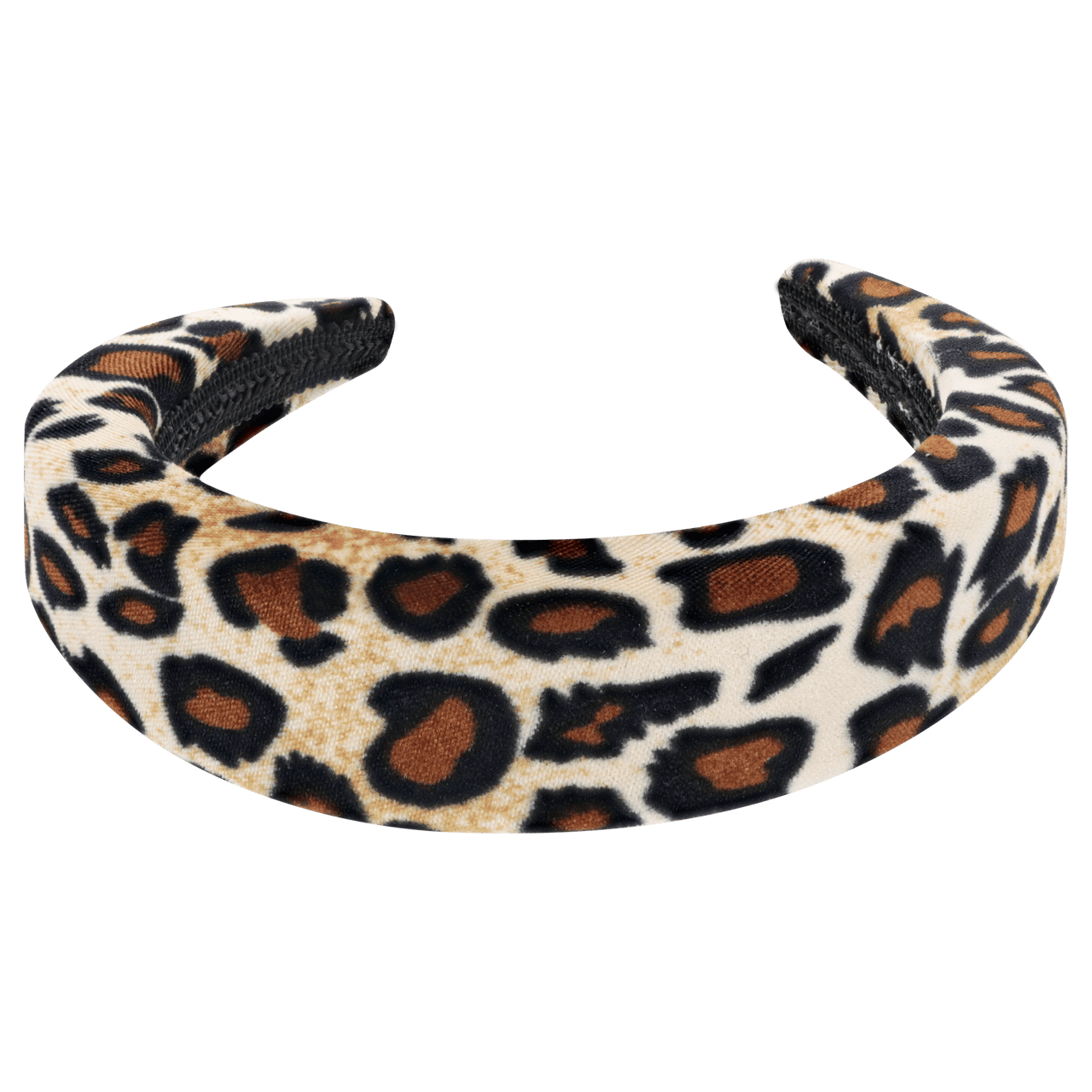Velvet diadeem met panterprint