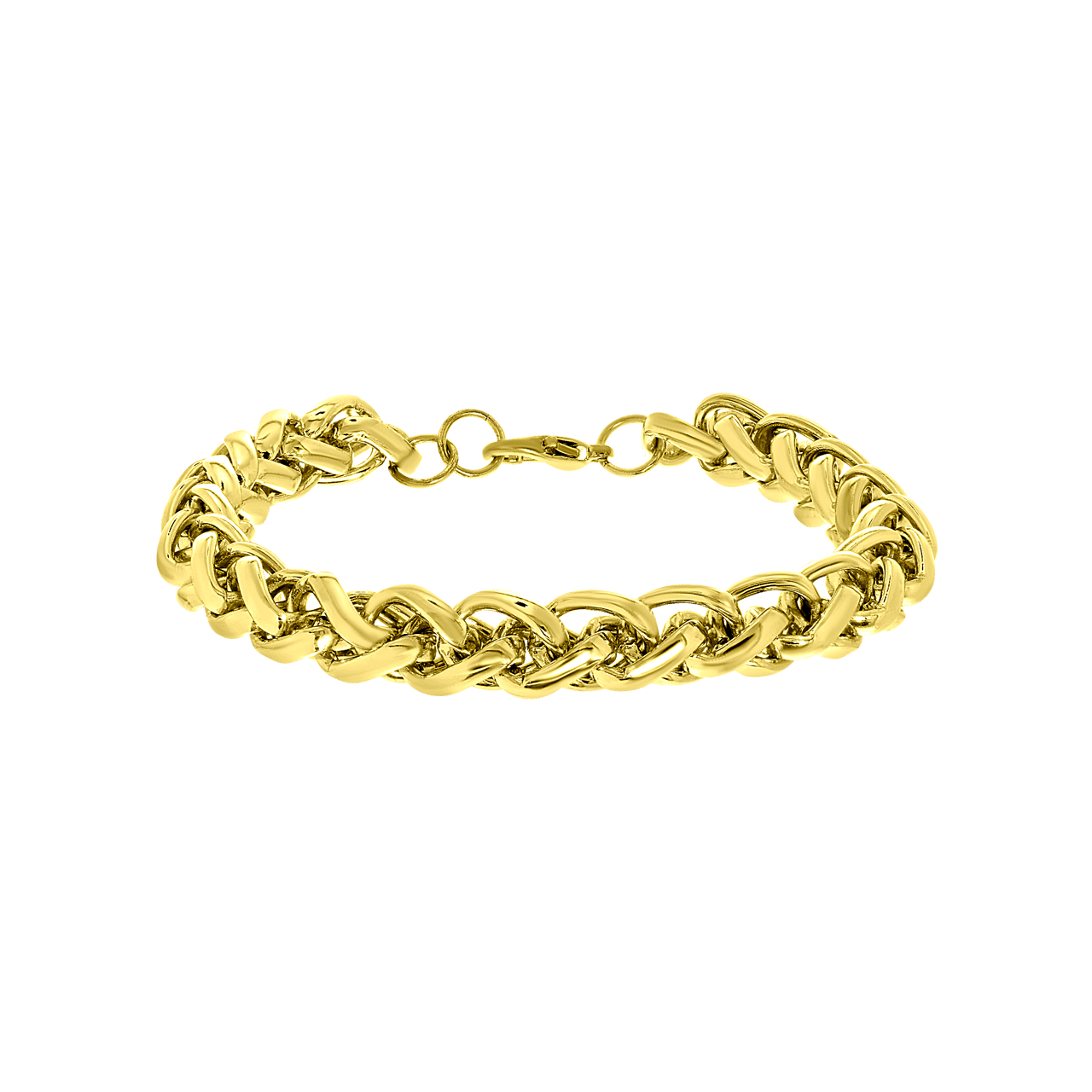 Goudkleurige byoux armband met schakel
