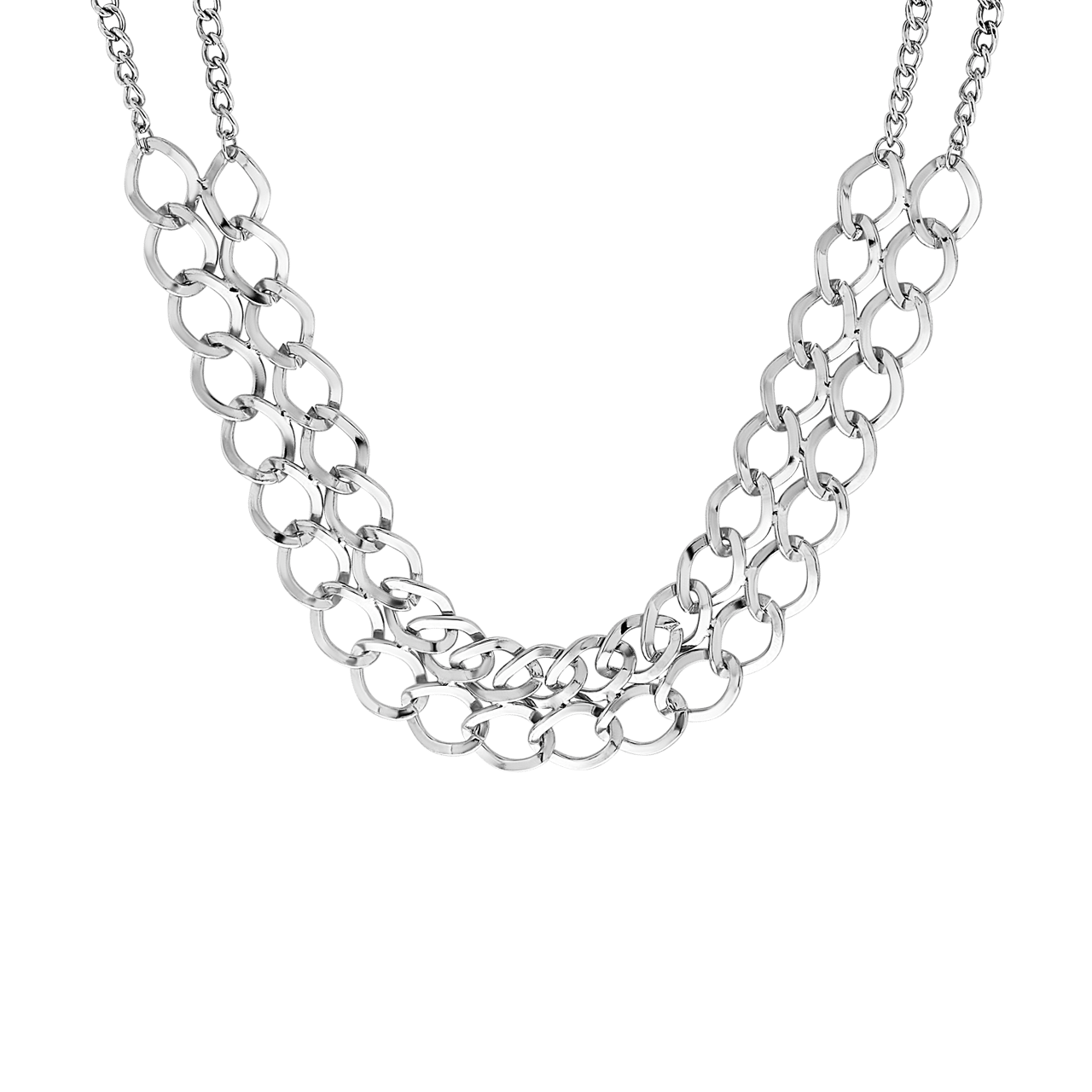 Bijoux zilverkleurige ketting voor dames