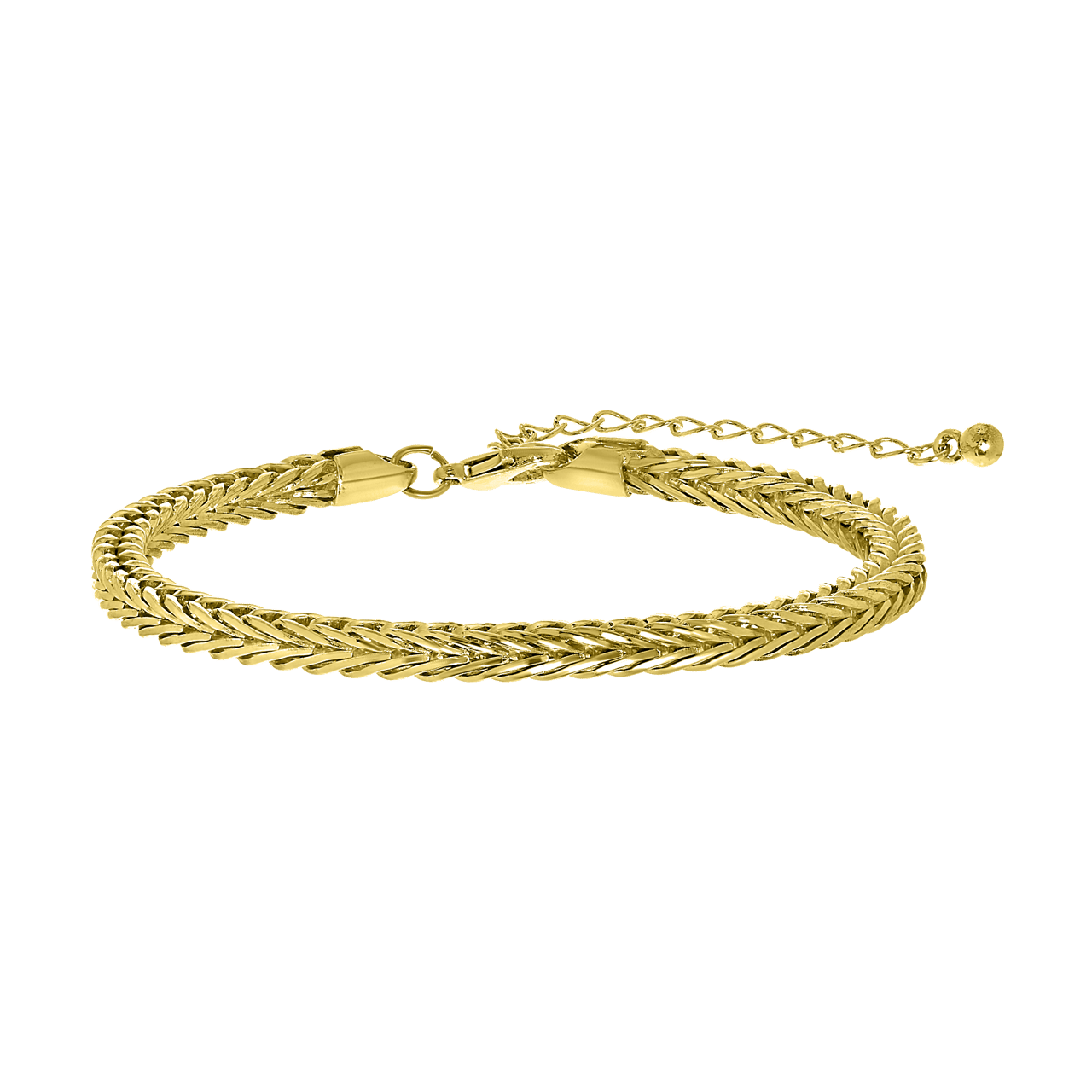 Goudkleurige byoux armband met schakel