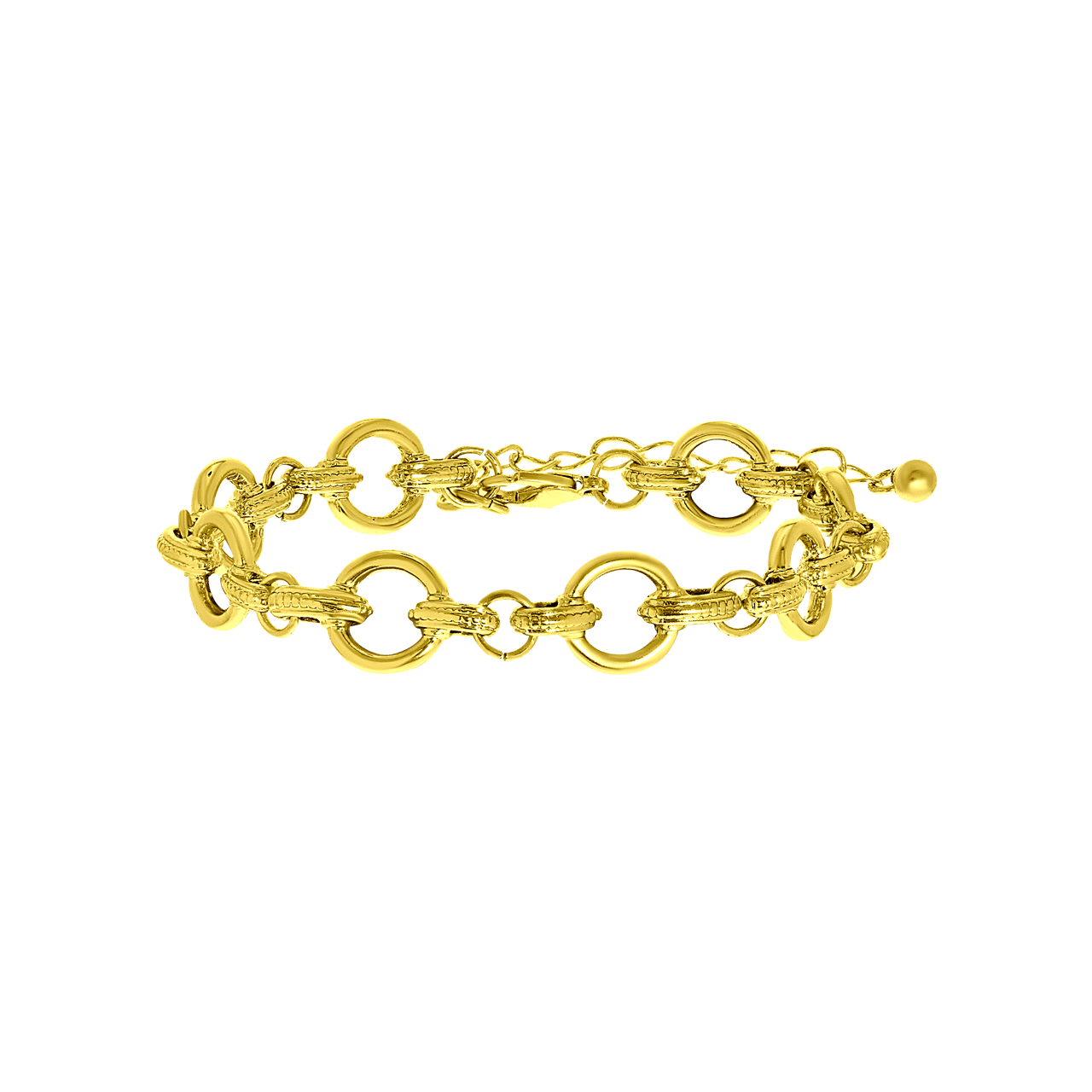 Bijoux goudkleurige fantasiearmband fantasie voor dames