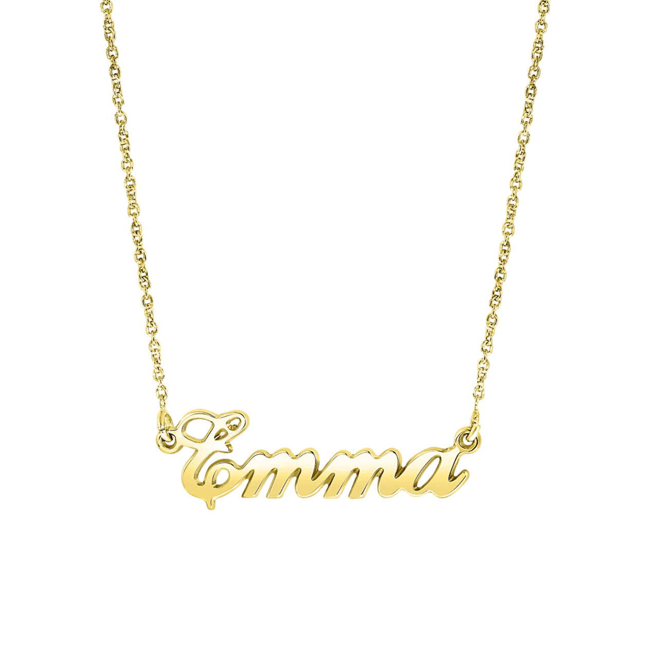 Namenskette Julia, 925 Silber, gold, small