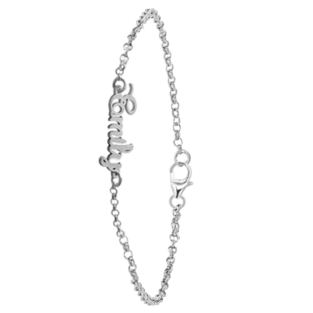 Namensarmband, 925 Silber, elegant