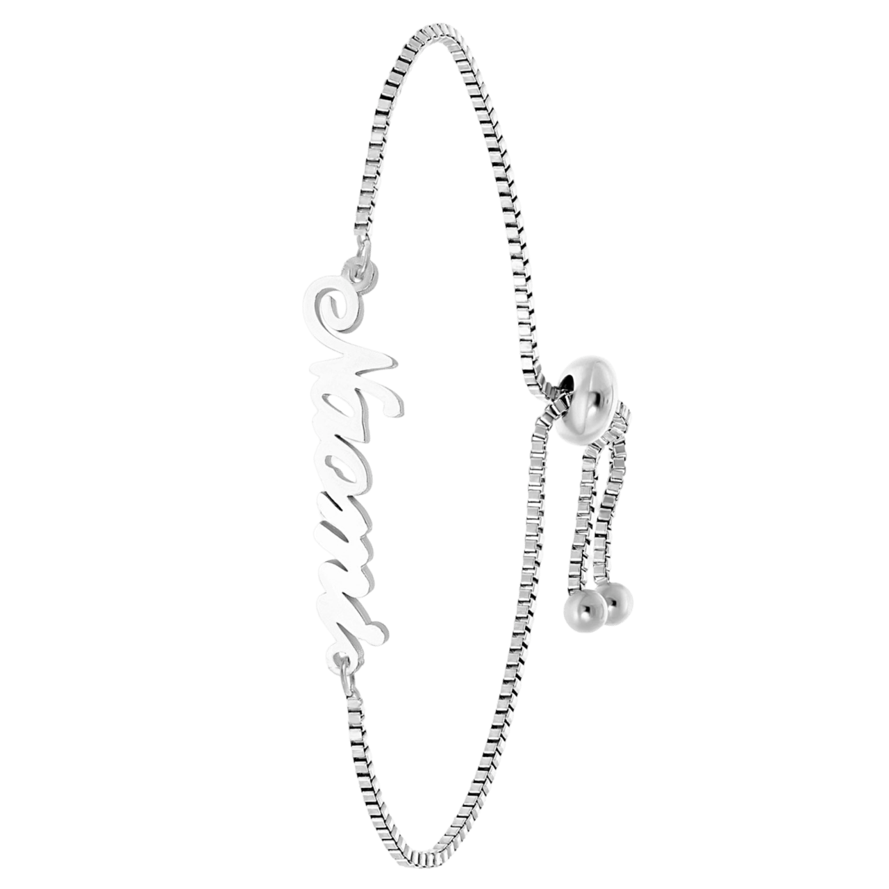 Stainless steel naamarmband Julia