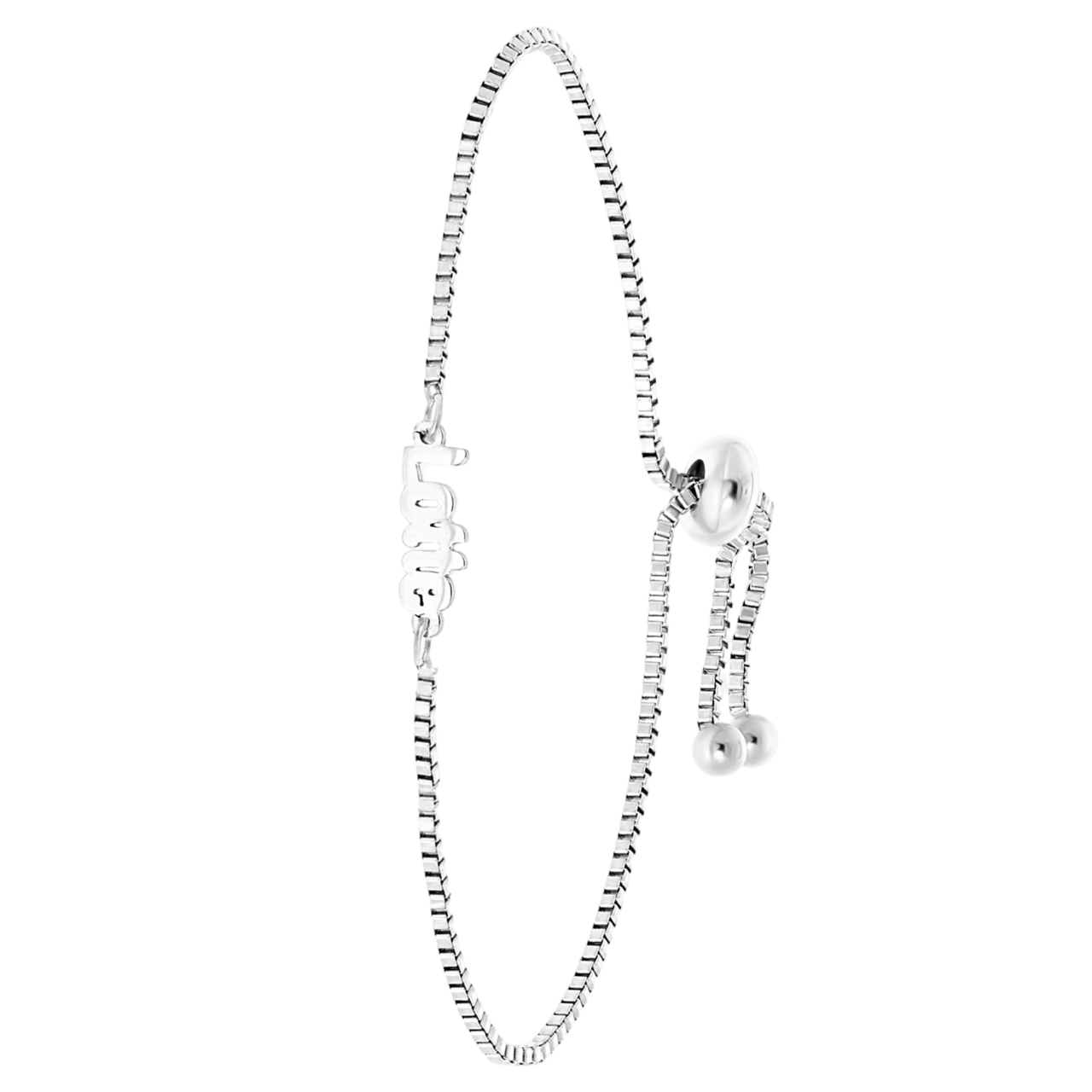 Stainless steel naamarmband minimalistisch