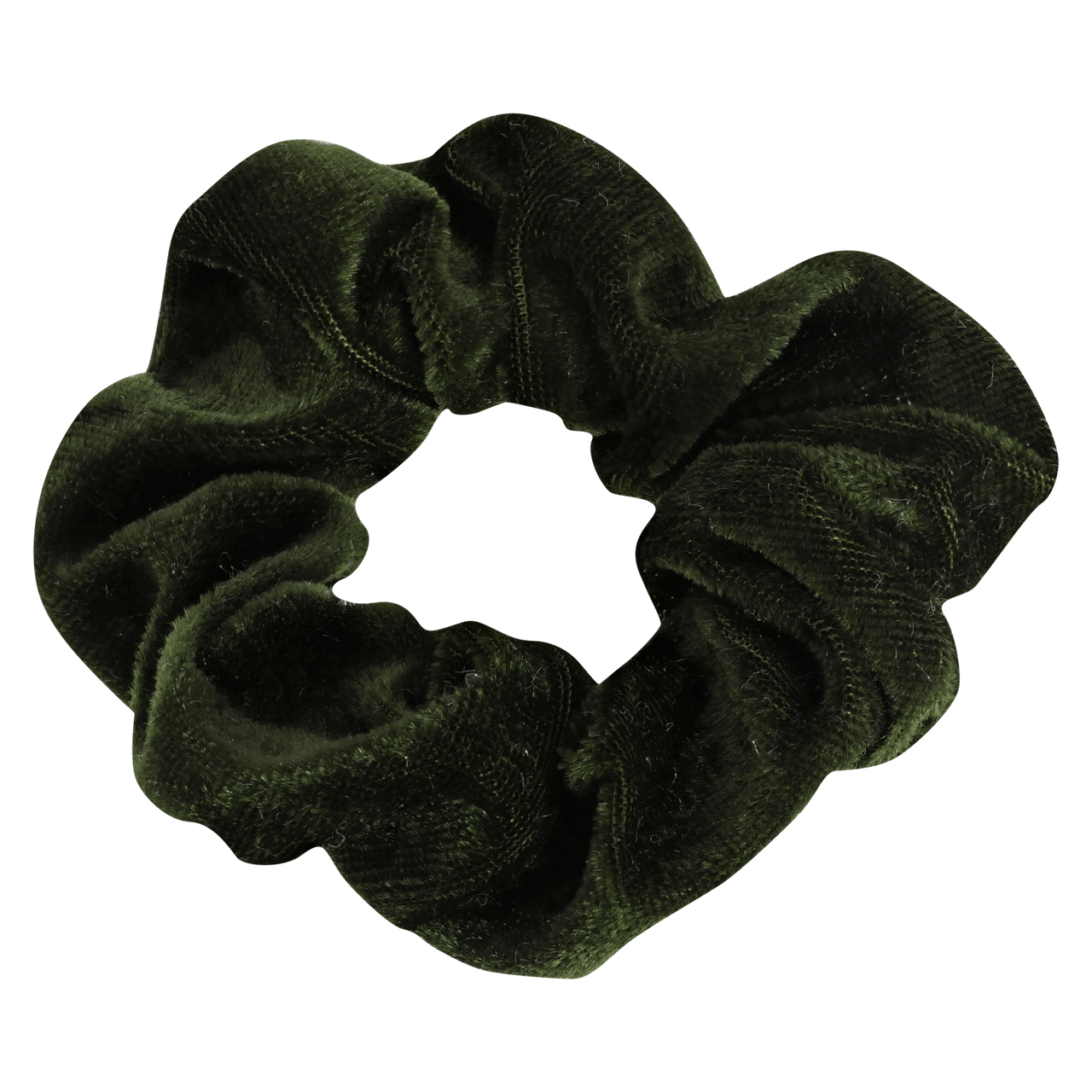 Velvet scrunchie donker groen