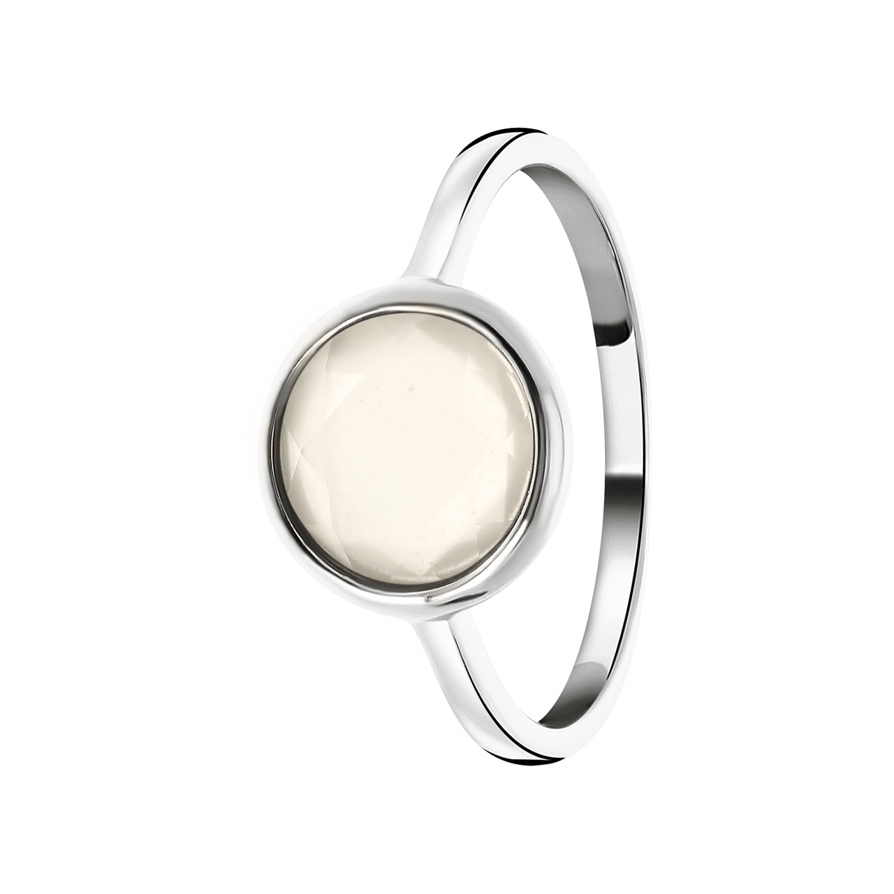 Ring aus 925 Silber, Edelstein Mondstein