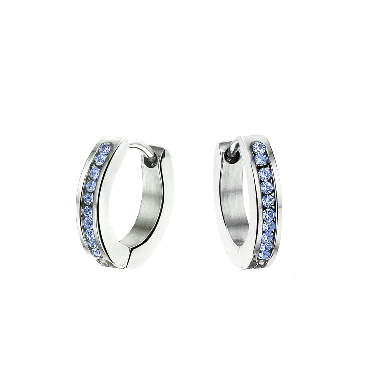 Little Miss Fabulous stainless steel kinderoorbellen light sapphire kristal